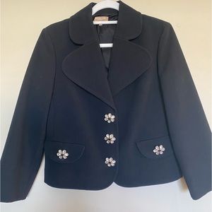 Super cute Michael Kors Collection rhinestone blazer. Size 8.  Good condition
